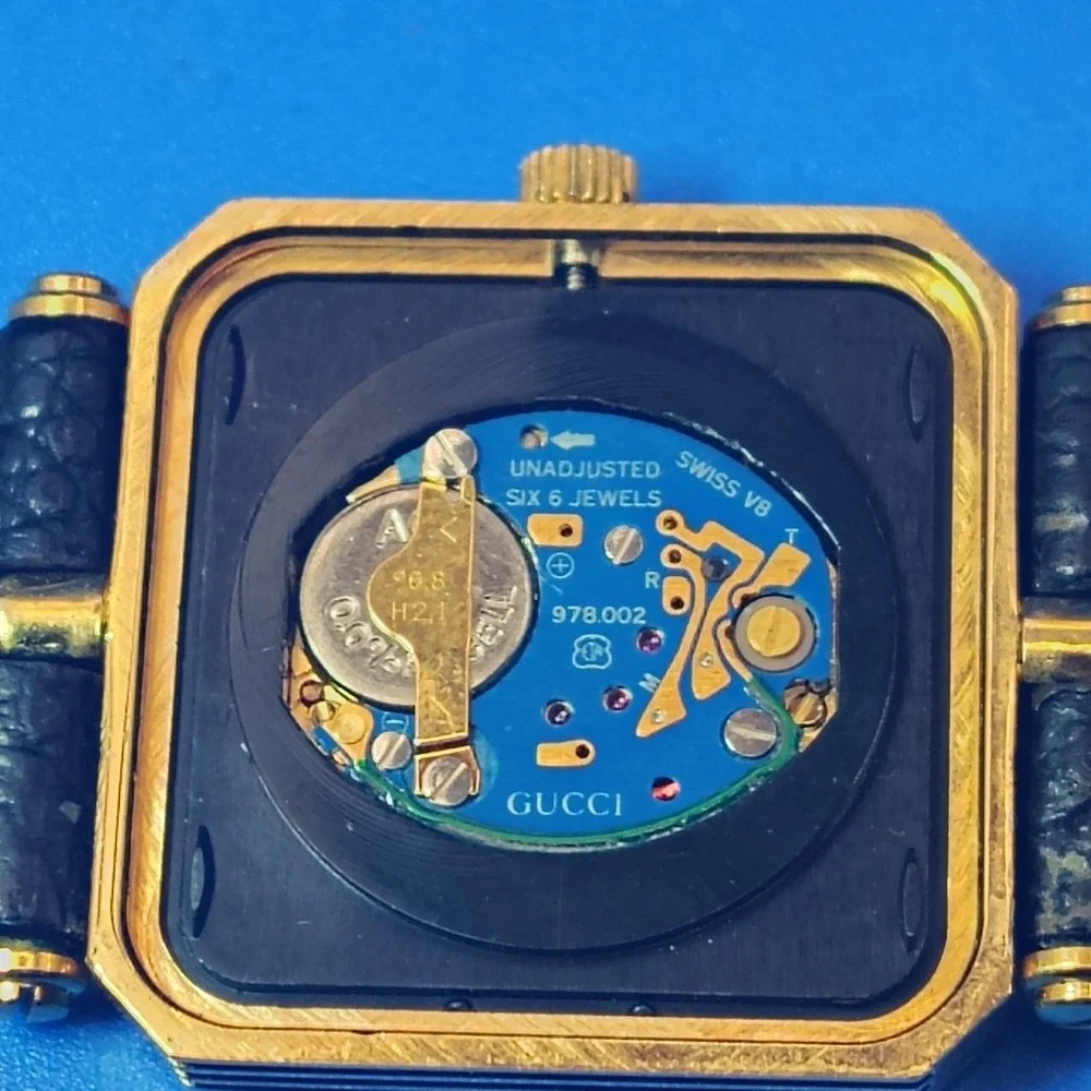 Rare Vintage‎ 1988 GUCCI Michelob Anheuser Busch Swiss Mens Watch Lizard Skin
